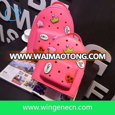 Factory Wholesale Fashion Candy Jelly Silicone Backpack For Girls